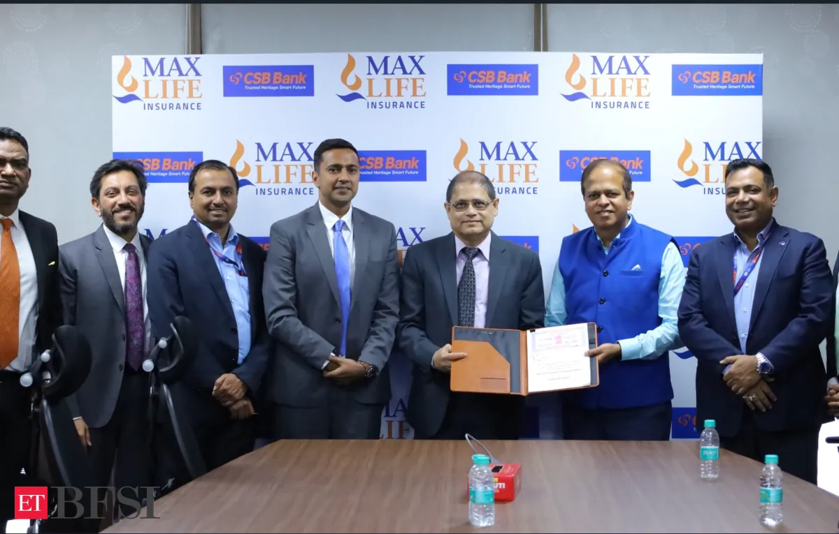 Max Life, CSB Bank enter into bancassurance tie-up to offer insurance products.